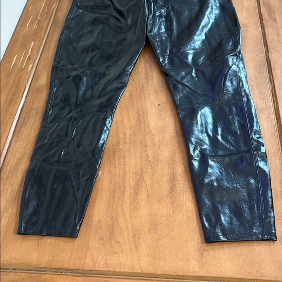 SPANX High Rise Pleather Black Pants Size XL - Picture 14 of 15
